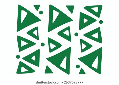 Modern green geometric pattern with transparency for versatile design applications