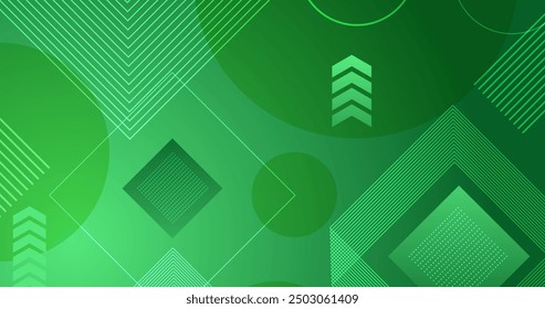 Moderne grüne geometrische Tapete Vektordesign in Folge 10
