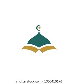 Modern Green Gold Islamic Mosque Quran Stock Vector (Royalty Free ...