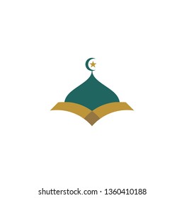 Modern Green Gold Islamic Mosque Quran Stock Vector (Royalty Free ...