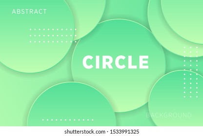 modern green gradient abstract circle background with dots.digital template,can be used in cover design, poster, flyer, book design, website backgrounds or advertising.vector illustration.