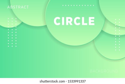 modern green gradient abstract circle background with dots.digital template,can be used in cover design, poster, flyer, book design, website backgrounds or advertising.vector illustration.