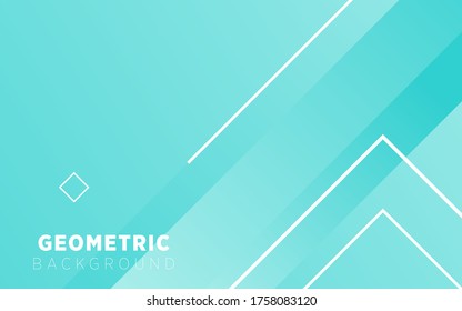 diseño de banner de fondo geométrico abstracto de gradiente verde moderno.