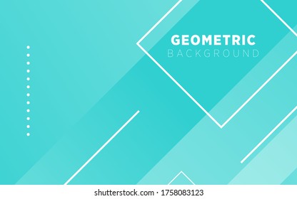 modernes, abstraktes, geometrisches Hintergrundbanner-Design mit grünem Farbverlauf.