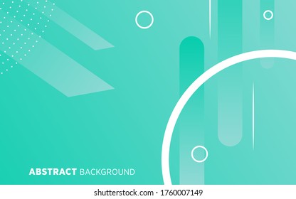 diseño de banner de fondo de forma geométrica abstracta de degradado verde moderno.