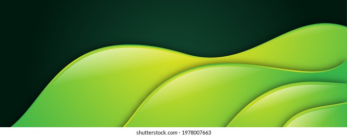 Modern Green Gradient Background with Dynamic Minimalist Style Concept. Graphic Design Element.