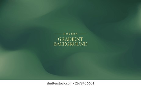 Modern green gradient background with smooth abstract shapes and soft color transitions. Minimalist design for posters, presentations, banners, invitations, web design, and digital projects.