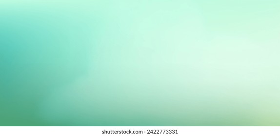 Modern green gradient backgrounds with clouds. Header banner. Bright abstract presentation backdrop. Vector illustration