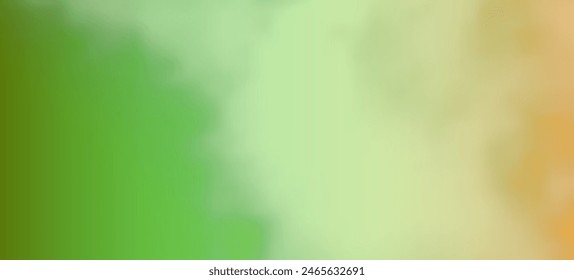 Modern green gradient backgrounds with clouds. Header banner. Bright abstract presentation backdrop. Vector illustration