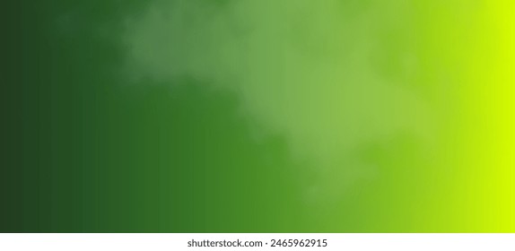 Modern green gradient backgrounds with clouds. Header banner. Bright abstract presentation backdrop. Vector illustration