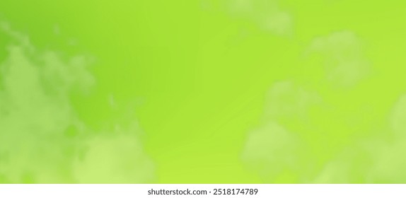 Modern green gradient backgrounds with clouds. Header banner. Bright abstract presentation backdrop. Vector illustration