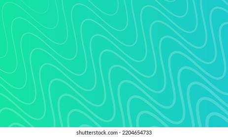 Modern green gradient backgrounds with wave lines. Header banner. Bright geometric abstract presentation backdrops. Vector illustration