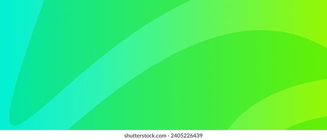 Modern green gradient backgrounds with wave lines. Header banner. Bright geometric abstract presentation backdrops. Vector illustration