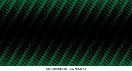 Fondo moderno de semitono verde moderno. Arte vectorial de estilo deportivo de cómic de arte pop de punto