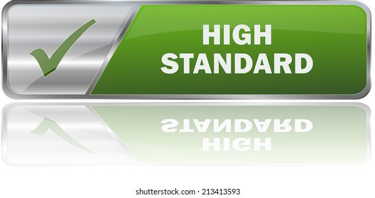 modern green high standard label sign