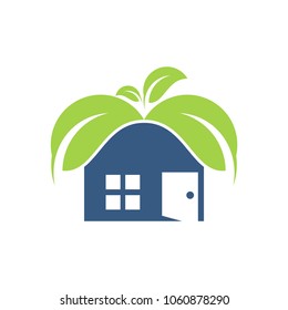 modern green house logo