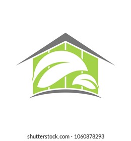 modern green house logo