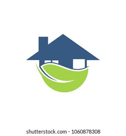 modern green house logo