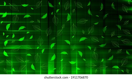 Moderne grüne Blätter, Muster, Hintergrund