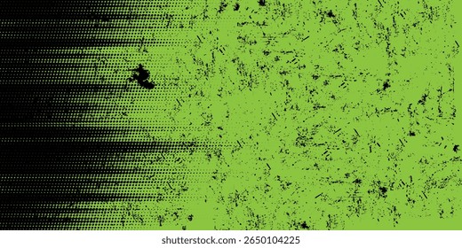 Fondo de luz verde moderno con puntos negros y diseño grunge
