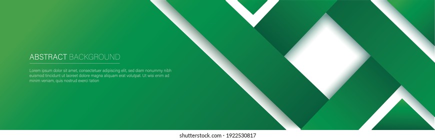 modern green line banner. vector illustration