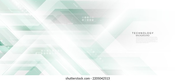 Modern Green Lines Abstract Technology Background Design Vector Illustration