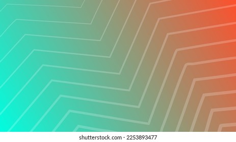Modern green and orange gradient backgrounds with lines. Header banner. Bright geometric abstract presentation backdrops. Vector illustration