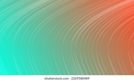 Modern green and orange gradient backgrounds with wave lines. Header banner. Bright geometric abstract presentation backdrops. Vector illustration