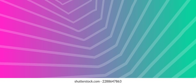 Modern green and pink gradient backgrounds with lines. Header banner. Bright geometric abstract presentation backdrops. Vector illustration