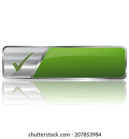 modern green service sign