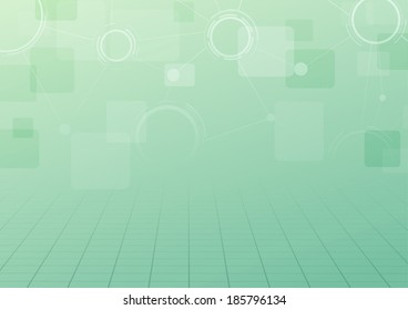 Modern green technology connection background. Vector illustration