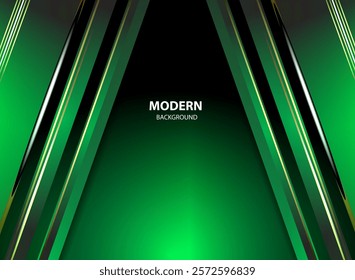 Modern green tone background vector illustration.