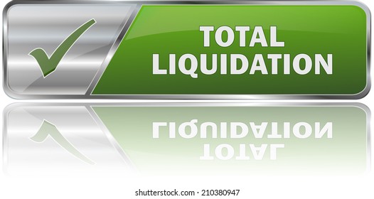 modern green total liquidation sign