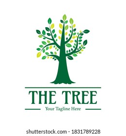 Modern Green Tree Logo. Used For Charity, Eco And Environmental Logos