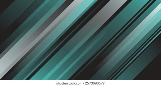 Modern Green Turquoise Grey black Line Abstract Background for Presentation Design Template. Suit for corporate, business, wedding, and beauty contest.