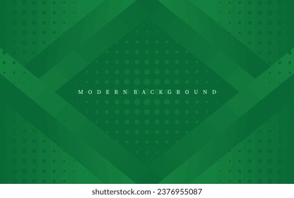 Fondo vectorial verde moderno. Diseño de fondo geométrico