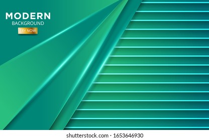 modern green vector background in stripe texture.