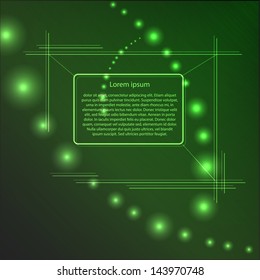 Modern Green vector background for Your Text