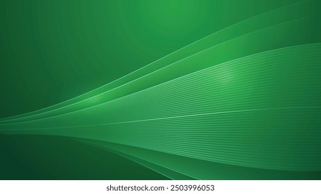 Fondo de presentación abstracto de curva de onda verde moderno. Diseño de Ilustración vectorial para presentación, Anuncio, portada, Web, volante, tarjeta, póster, Fondo de pantalla, textura, diapositiva, revista y PowerPoint. 