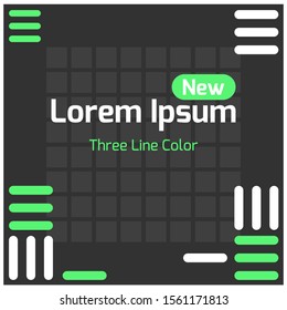 Modern Green White Black Banner Template For Card Background Sale Product Or Businnes Promotion Vector