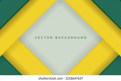 Modern Green And Yellow Rectangle Background Design