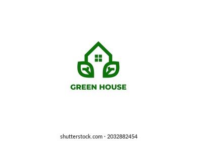 vector moderno de logotipo de invernadero