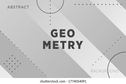banner de fondo moderno de forma gris y abstracta de geometría, se puede utilizar en diseño de portada, afiches, diseño de libros, fondos de sitios web o publicidad. ilustración vectorial.