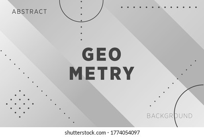 modern grey abstract geometry shape background banner, can be used in cover design, poster, book design, website backgrounds or advertising. vector illustration.