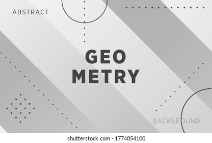modern grey abstract geometry shape background banner, can be used in cover design, poster, book design, website backgrounds or advertising. vector illustration.