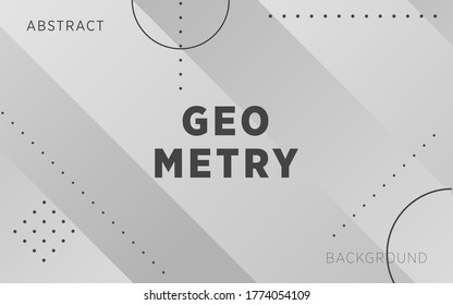 modern grey abstract geometry shape background banner, can be used in cover design, poster, book design, website backgrounds or advertising. vector illustration.