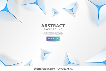 modern grey abstract triangle background with blue line, can be used on posters, banner ,web ,vector illustration.