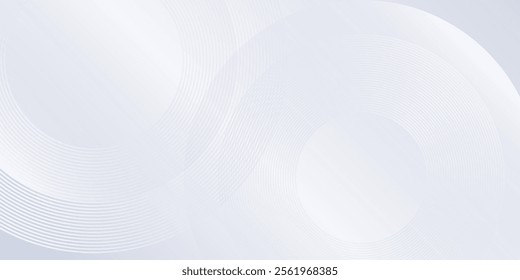 Modern grey background with dynamic circle art simple modern design