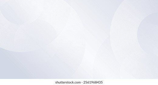 Modern grey background with dynamic circle art