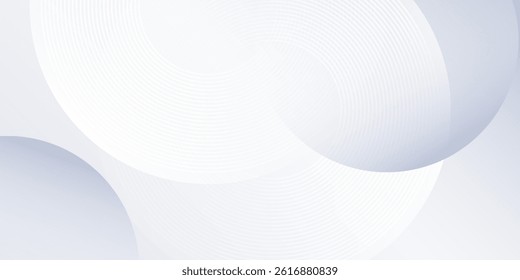 Modern grey background with dynamic circle lines abstract